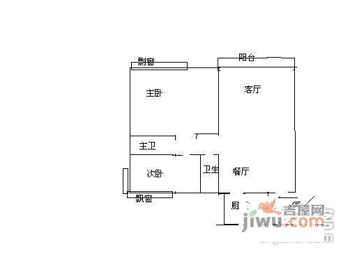 盛世华城3室2厅1卫户型图