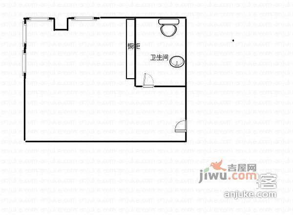 融汇新时代1室0厅1卫74㎡户型图