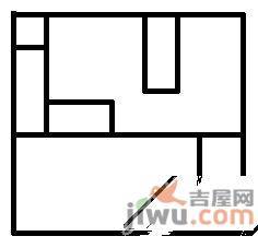 万友康苑2室1厅1卫60㎡户型图