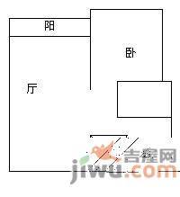 万友康苑3室2厅1卫92㎡户型图