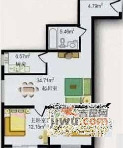 华苑楼2室2厅1卫102㎡户型图