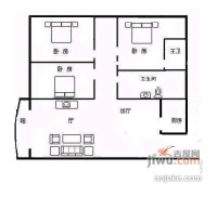 平伟圣苑3室2厅2卫户型图