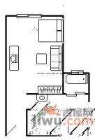 南滨印象1室1厅1卫55㎡户型图