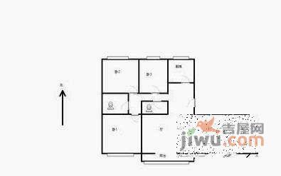 望江公寓3室2厅2卫125㎡户型图