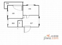 红育坡小区2室1厅1卫62㎡户型图