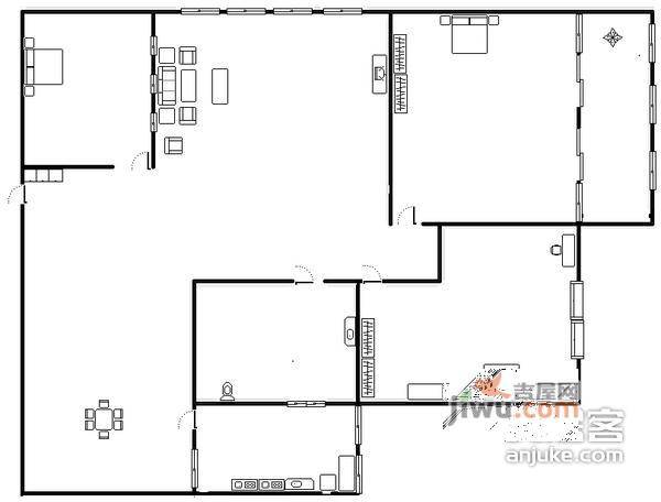 西亚怡顺佳苑3室2厅1卫户型图