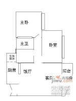 江洲路社区3室2厅1卫118㎡户型图