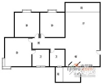 邦兴佳苑3室2厅1卫102㎡户型图