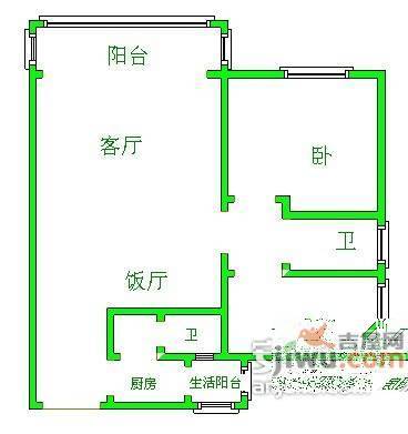 邦兴佳苑2室2厅2卫102㎡户型图