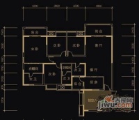 蓝湖香颂4室2厅2卫240㎡户型图