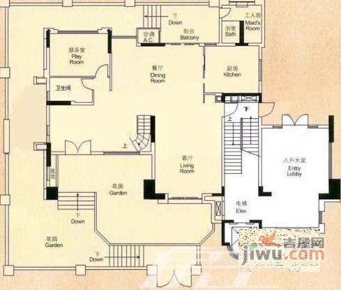 比华利豪园5室3厅3卫400㎡户型图