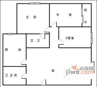 九龙大厦3室2厅2卫138㎡户型图