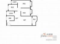 凤鸣山水国际3室2厅2卫125㎡户型图