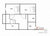 兰花小区3室1厅1卫84㎡户型图