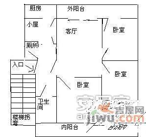 丽景天成3室2厅2卫120㎡户型图