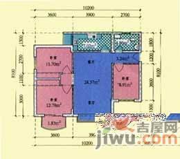 斌鑫丰泽园3室2厅2卫125㎡户型图