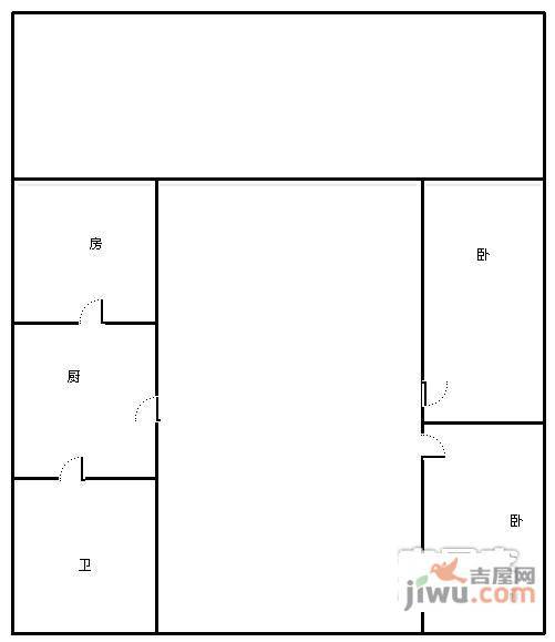 青青佳苑北苑2室1厅1卫70㎡户型图