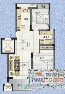 左林右舍2室1厅1卫81㎡户型图