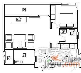 华立北泉花园2室2厅1卫94㎡户型图