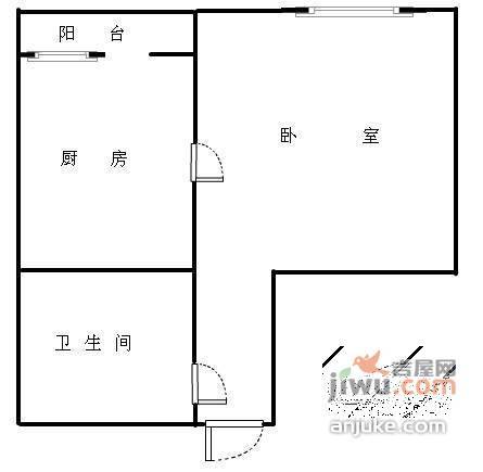 华立北泉花园1室0厅1卫35㎡户型图