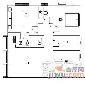 恒通云鼎3室2厅2卫124㎡户型图