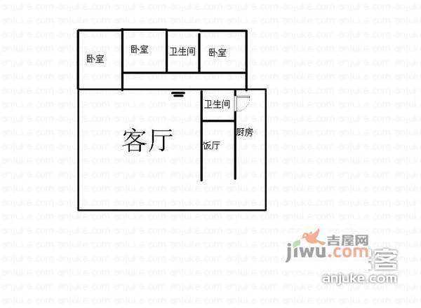 鱼洞合园3室2厅2卫163㎡户型图