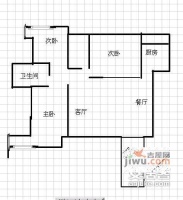 融科海阔天空北区3室2厅2卫户型图