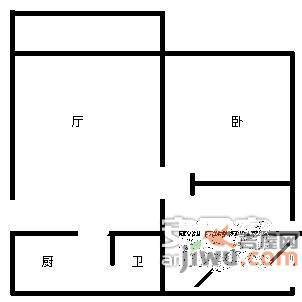 金禾丽都2室1厅1卫84㎡户型图