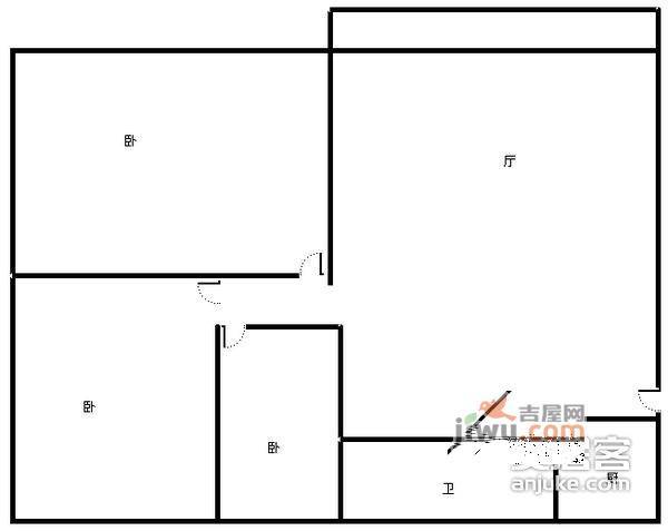 金禾丽都3室2厅2卫141㎡户型图