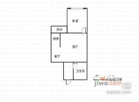 巴渝世家1室2厅1卫60㎡户型图