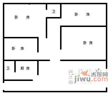 双龙西路小区4室2厅2卫168㎡户型图