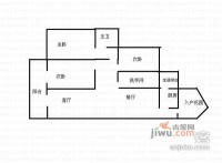 城市假日3室2厅2卫114㎡户型图