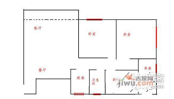 恒鑫名城3室2厅2卫145㎡户型图