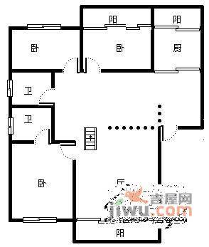 龙汇千荷怡景3室2厅2卫129㎡户型图