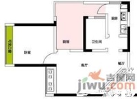 隆鑫国际1室1厅1卫57㎡户型图