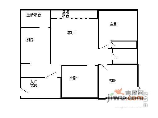 同天绿岸3室2厅2卫162㎡户型图