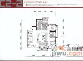 龙湖观山水3室2厅2卫126㎡户型图