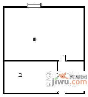 恒邦C元素1室0厅1卫34㎡户型图