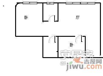 基良广场2室1厅1卫80㎡户型图