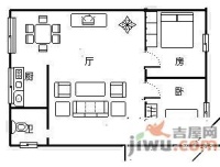 皇冠东和花园2室2厅1卫户型图