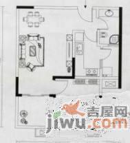 龙湖水晶郦城静苑3室2厅1卫120㎡户型图