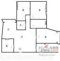 达美城市花园4室2厅2卫128㎡户型图