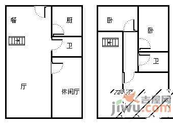 一城新界4室2厅2卫176㎡户型图