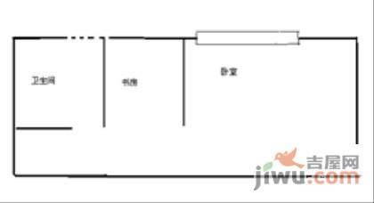 金银苑1室1厅1卫58㎡户型图