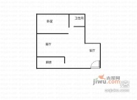 阳光心悦1室2厅1卫58㎡户型图