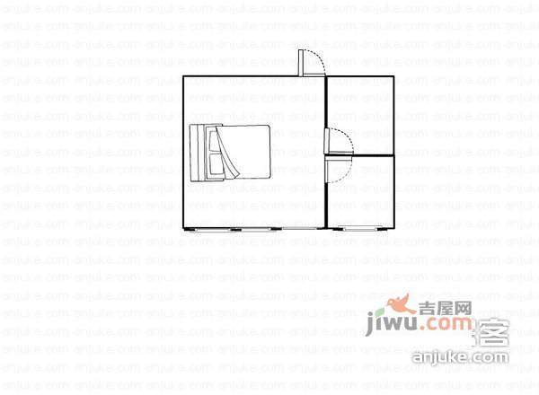 城市今典1室0厅1卫户型图