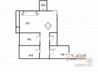 华宇老街印象3室2厅1卫110㎡户型图