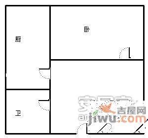 华宇老街印象2室1厅1卫77㎡户型图