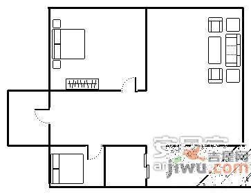 华宇老街印象2室2厅1卫80㎡户型图