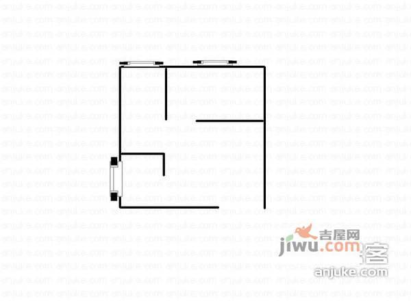 金江大厦1室1厅1卫55㎡户型图